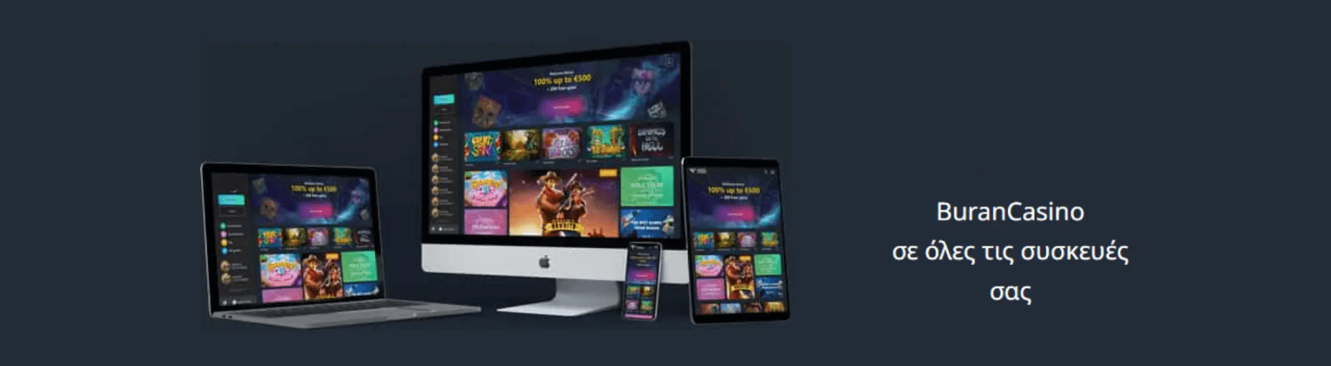Buran Casino mobile app προεπισκόπηση 